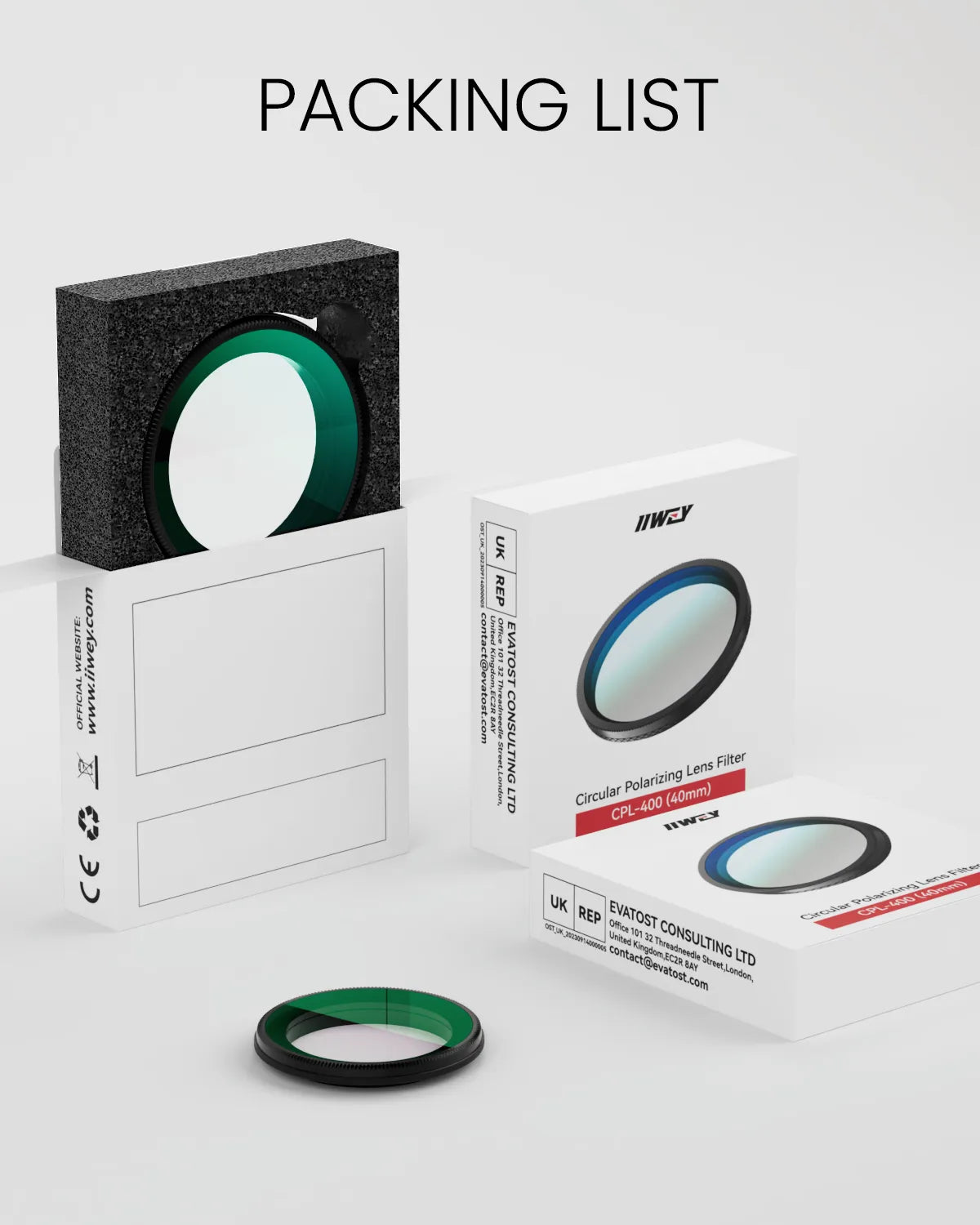 IIWEY 35mm CPL Filter for IIWEY C4 PRO, C3 PRO Dash Cam