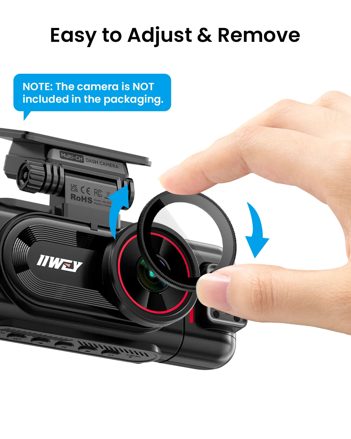 IIWEY 43mm CPL Filter for IIWEY N6/N6 PRO Model Dash Cam