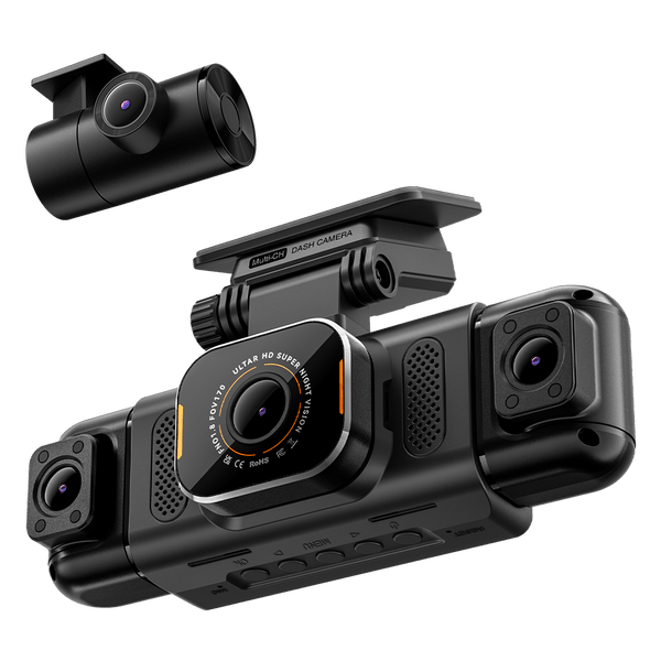 IIWEY N5 Pro 4K 4-Channel Dash Cam with 360° View, WiFi 6, GPS & Night Vision