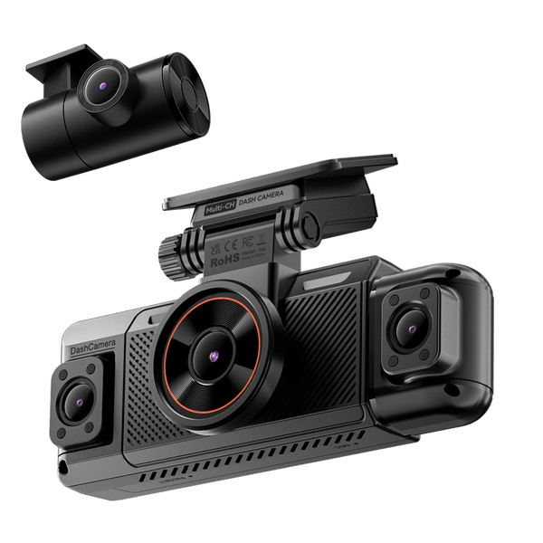 IIWEY N6 360° Dash Cam (4-Channel) | Front, Rear & Inside Car Camera with WiFi-6 & GPS