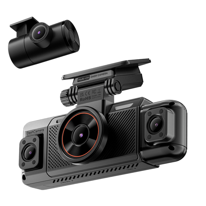 IIWEY N6 360° Dash Cam (4-Channel) | Front, Rear & Inside Car Camera with WiFi-6 & GPS
