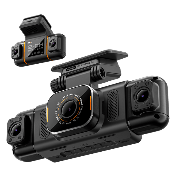 IIWEY N9 5-Channel Dash Cam with 360° View, WiFi 6, GPS & Free 128GB Card